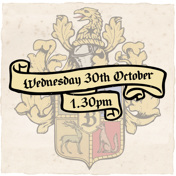 Wednesday 30th October 1:30pm - Adult (15+)